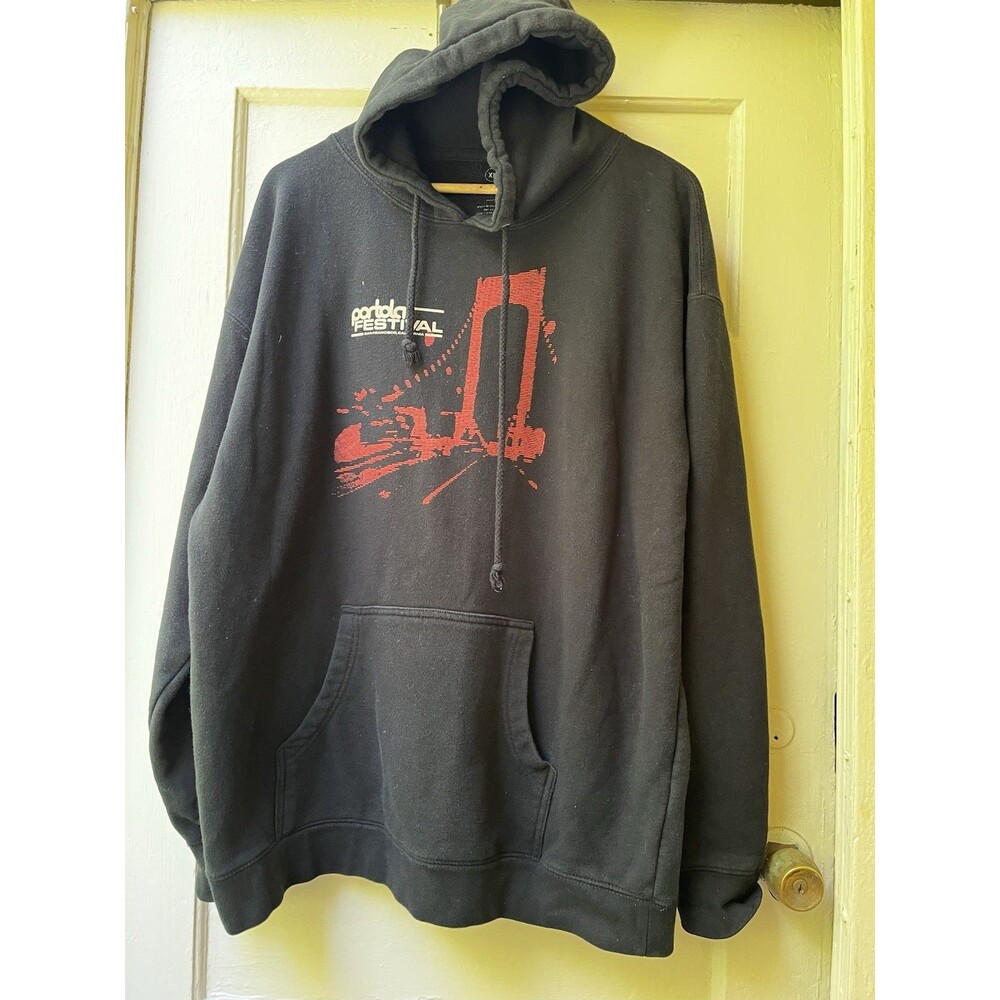 Portola Music Festival 2022 Hoodie Sz Xl  Black Rave Festival Music Dance Casual